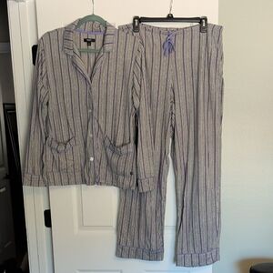 Simply Vera Vera Wang Purple Striped Pajama Set